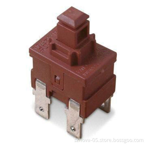 One or Two Poles Pushbutton Switch, UL- and VDE-approved